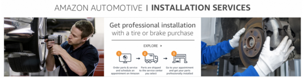 Amazon automotive installation services