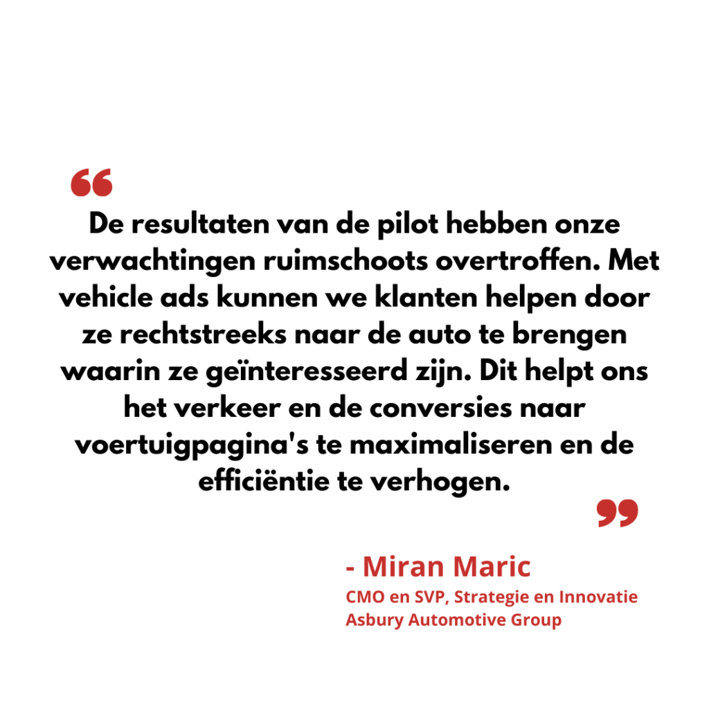 Quote Miran Maric, CMO en SVP, Strategie en Innovatie Asbury Automotive Group